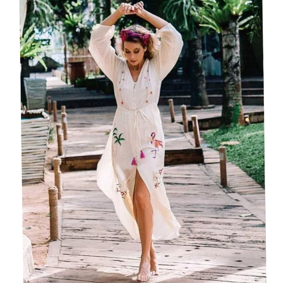 💢 Embroidered Beach Cover Up - Picture 2 of 8